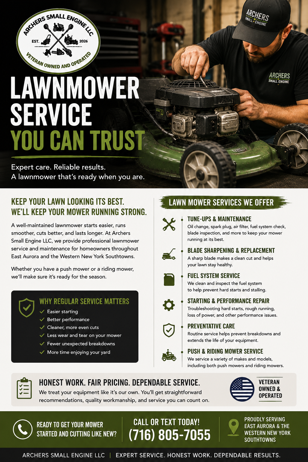 Lawn Mower Service You Can Trust