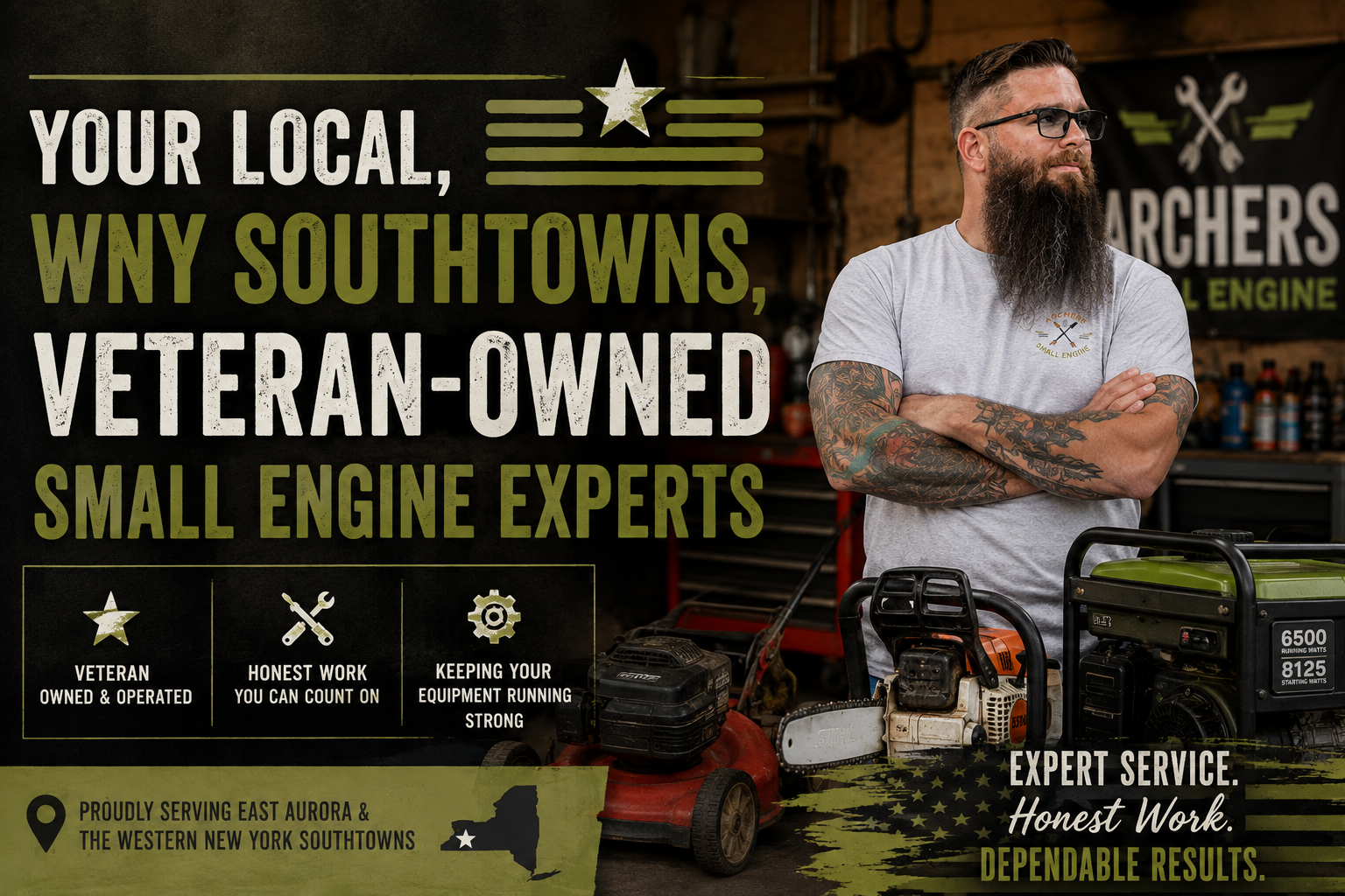 Your Local, WNY Southtowns, Veteran-Owned Small Engine Experts